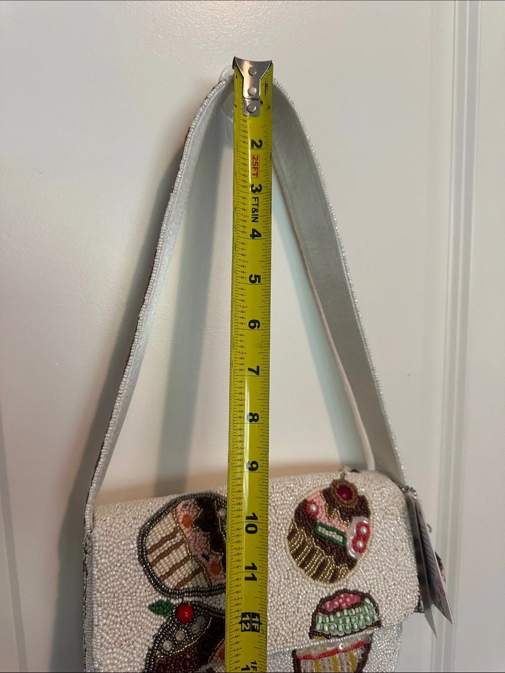 New Viral Made in India Beaded Cupcake Bag with Cupcake Charm